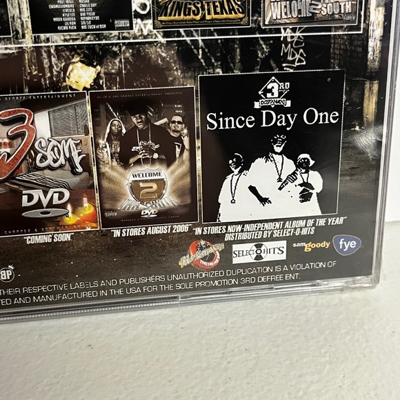 3rd Degree  DJ JG Presents Welcome 2 Tha South Vol. 3 CD San Antonio TX New Rare - Picture 3 of 10